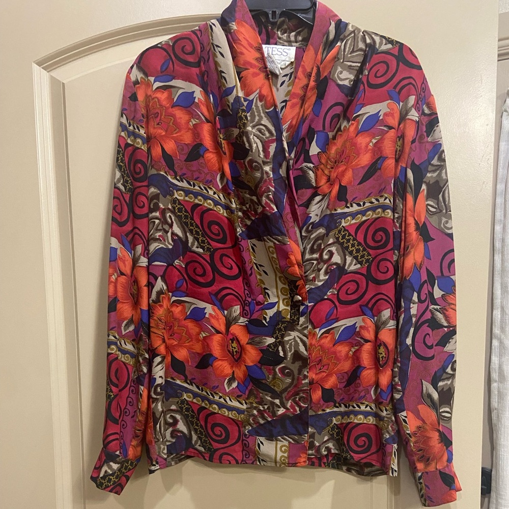 Vintage Tess silk top